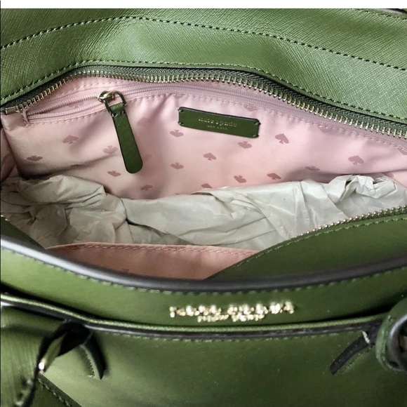 Kate spade Cameron woven sapling green satchel - Picture 5 of 8